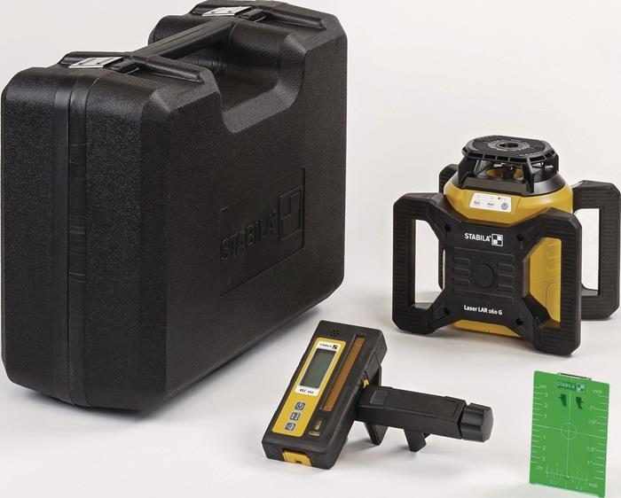 Rotationslaserset LAR 160 G 600 m 4-teilig ± 5 ° STABILA
