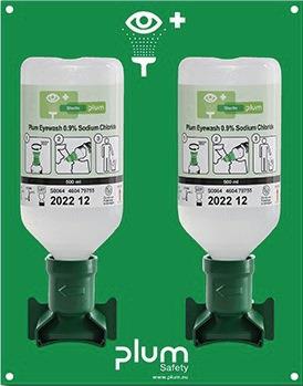 Augenspülstation 2 x 0,5 l H290xB228xT80ca.mm Haltbarkeit 3 Jahre(ungeöffnete Flasche) PLUM