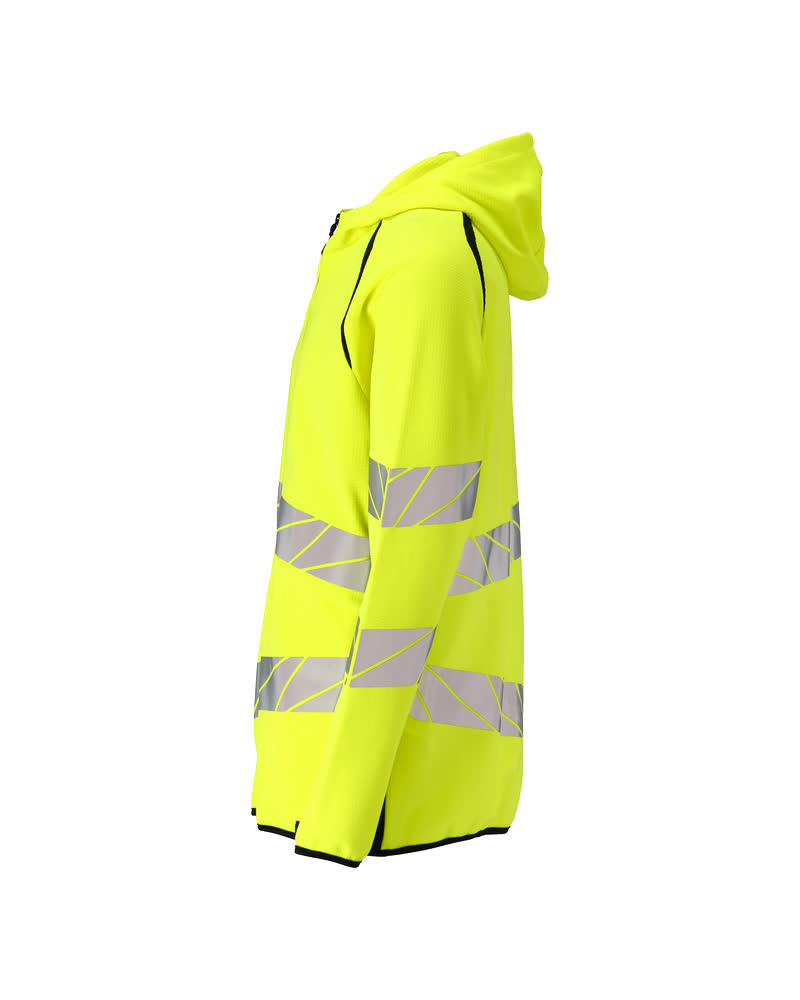 Kapuzenpullover mit Reißverschluss ACCELERATE SAFE Hi-vis Gelb/Schwarz XS