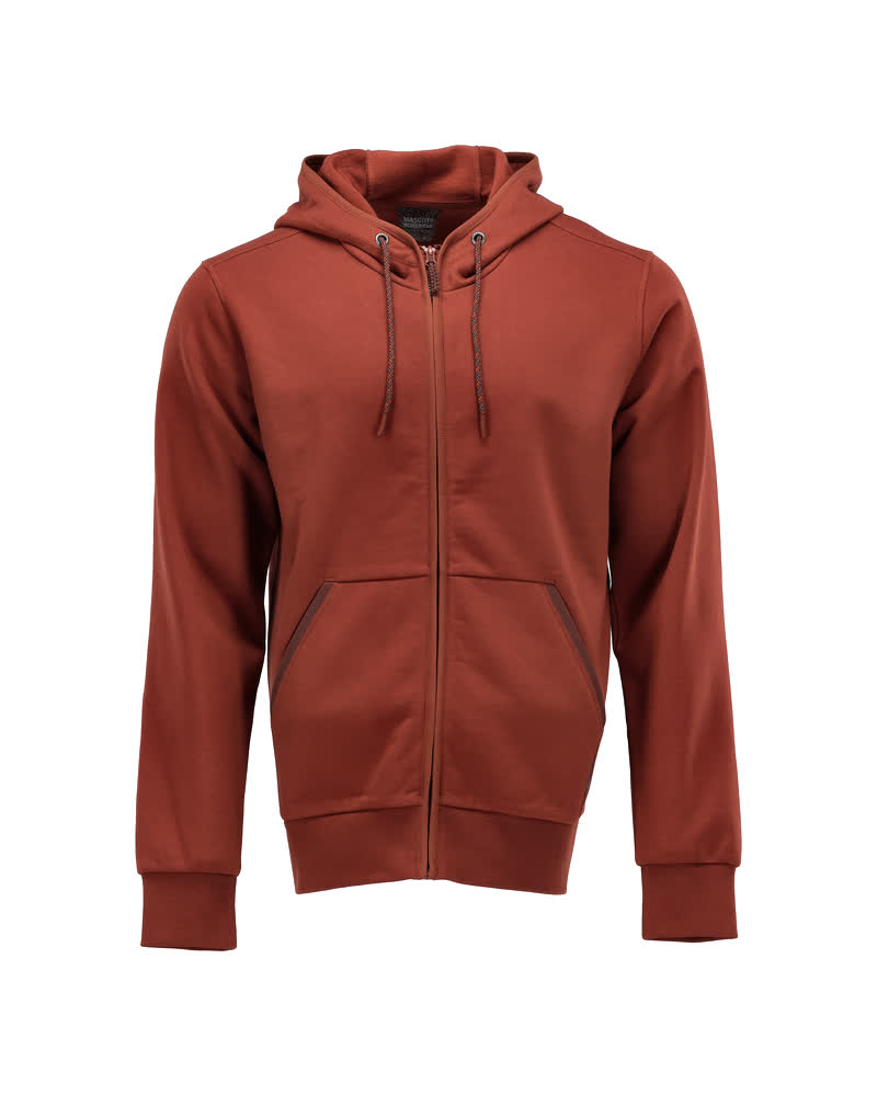 Kapuzenpullover mit Reißverschluss CUSTOMIZED Herbstrot S