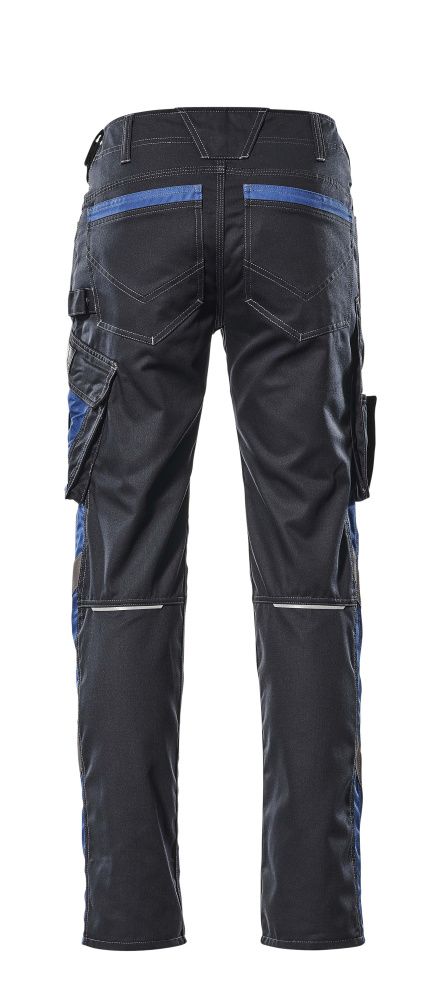 Hose mit Schenkeltaschen UNIQUE Schwarzblau/Kornblau 82C50