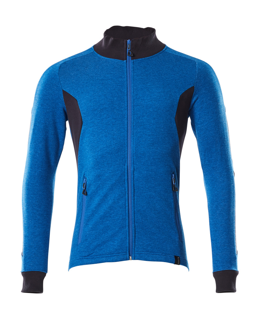 Sweatshirt mit Reißverschluss ACCELERATE Azurblau/Schwarzblau 3XLONE