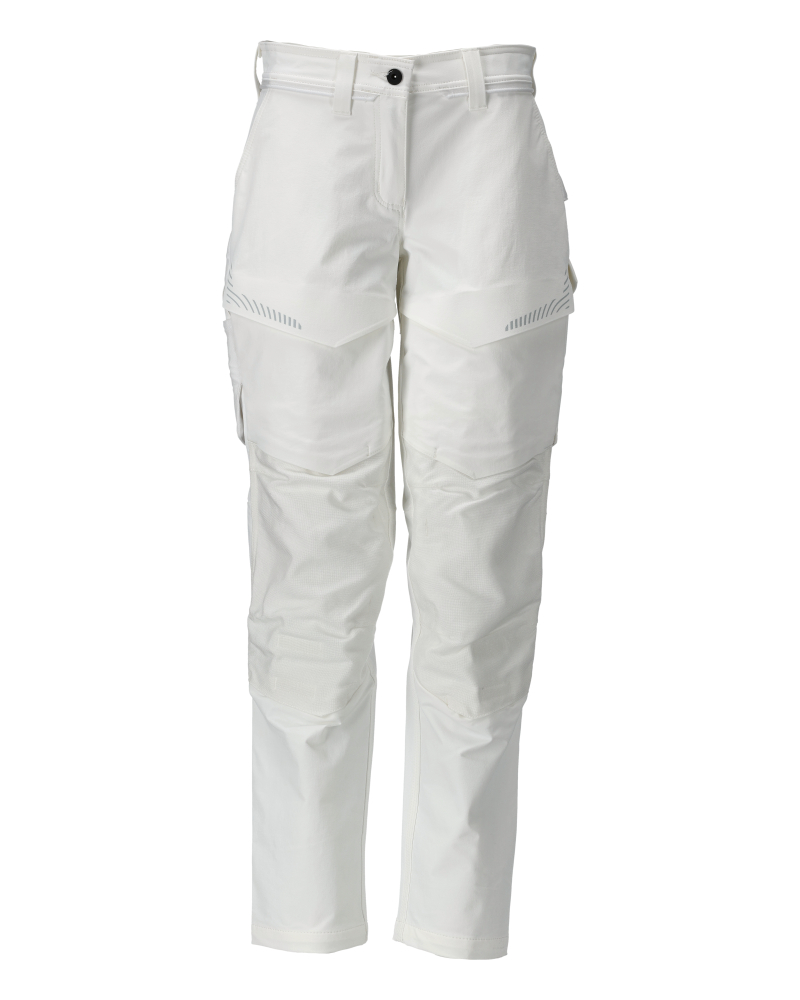 Damen-Passform DIAMOND Hose mit Knietaschen CUSTOMIZED Weiß 82C50