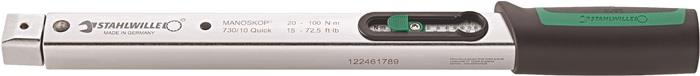 Drehmomentschlüssel 730/10 Quick 20 - 100 Nm 2,5 Nm 15 - 72,5 lbf.ft 9 x 12 mm 370 mm