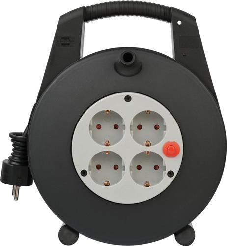 Kabelbox 15m H05VV-F 3x1,5 mm² 4 Schutzkon.steckd.Spezialku.BRENNENSTUHL