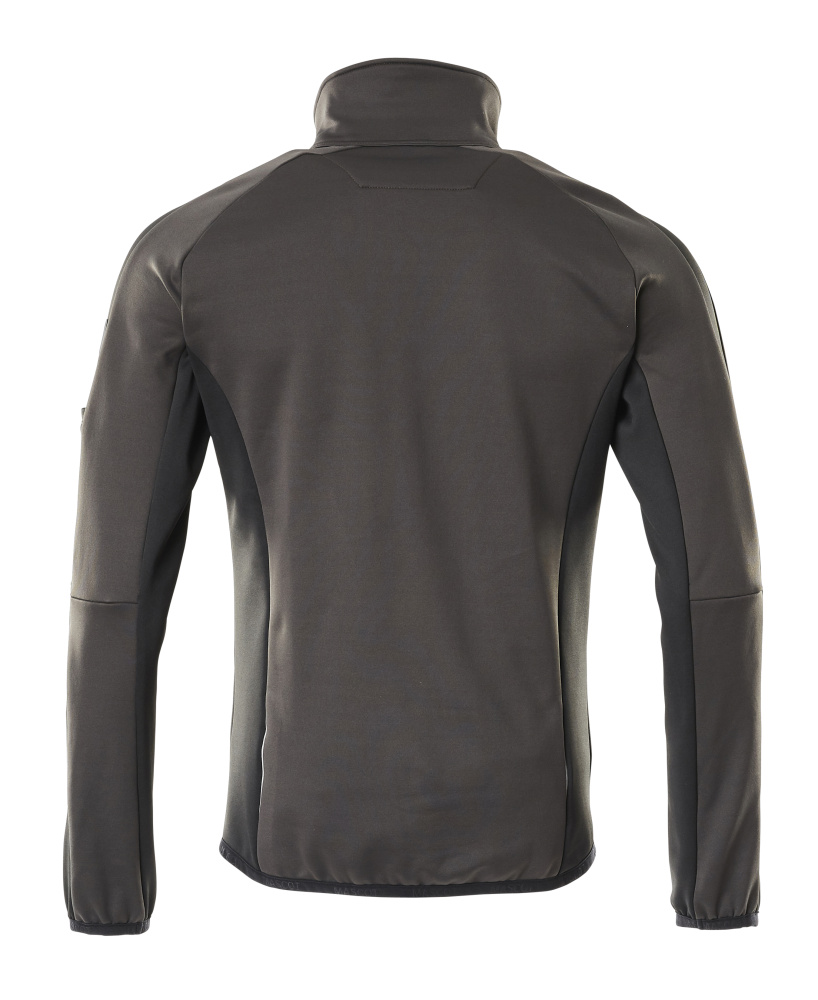 Fleecejacke UNIQUE Dunkelanthrazit/Schwarz 3XL