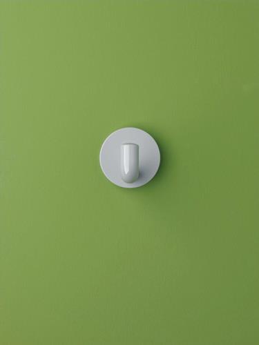 Einzelhaken 477.90.045 einfach A.65mm PA lichtgrau 97 D.60mm HEWI