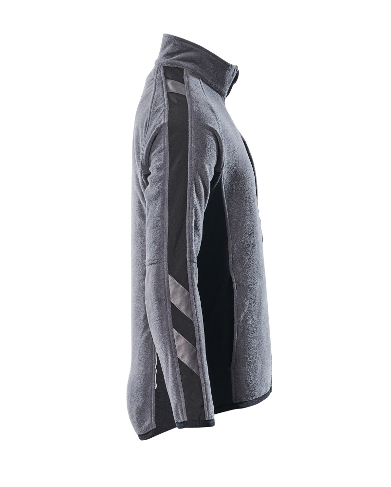 Fleecejacke UNIQUE Anthrazit/Schwarz XL