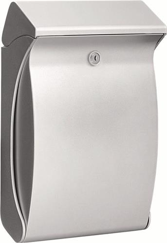 Briefkasten Swing 4906 Si H.419mm B.271mm T.129mm silber Ku.DIN C4 BURG-WÄCHTER