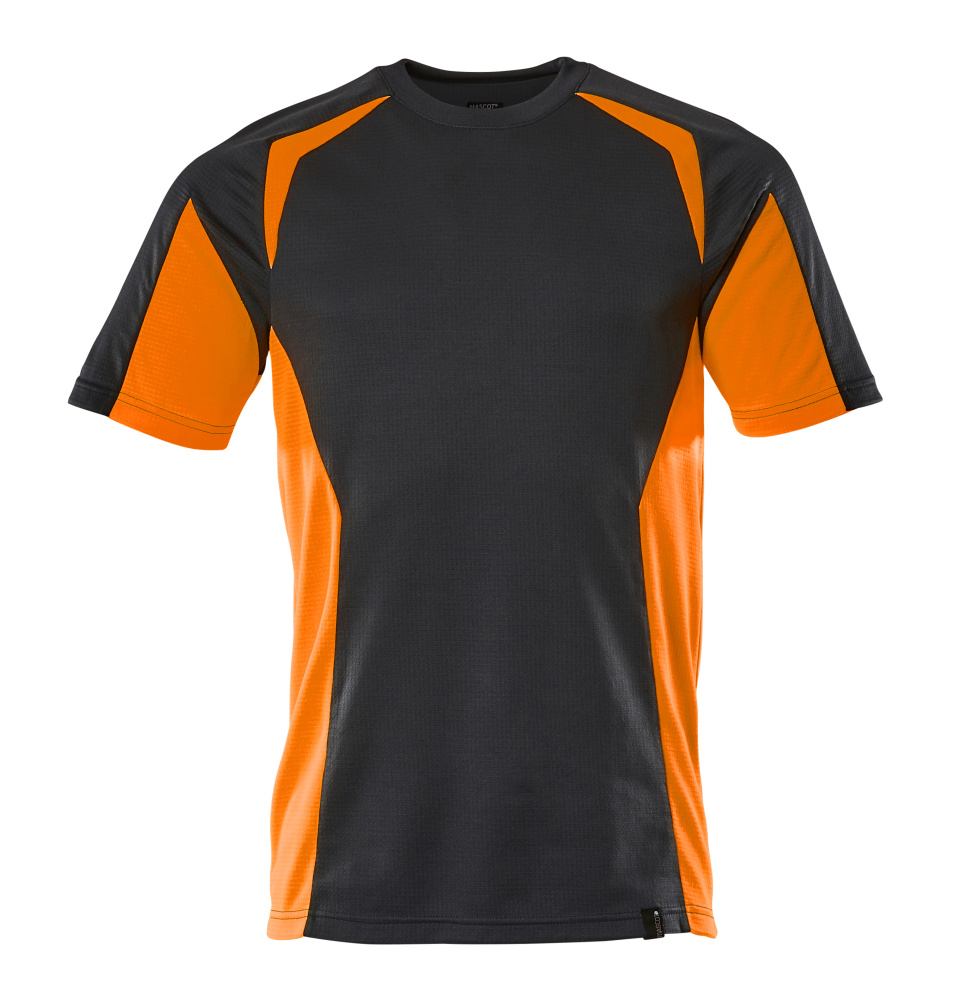 T-Shirt ACCELERATE SAFE Schwarzblau/Hi-vis Orange 4XL