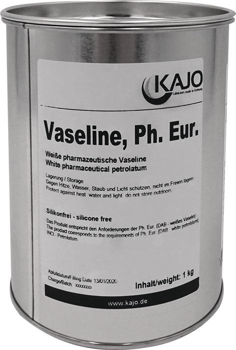 Vaseline 1 kg weiß DAB10 (dt. Arzneimittelbuch) Dose KAJO