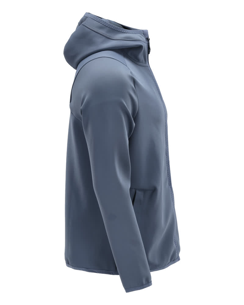 Fleecejacke mit Kapuze CUSTOMIZED Steinblau S