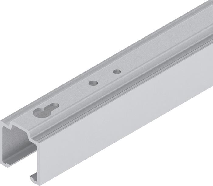 Laufschiene 53/73 1300 mm Modul.Konzept 80 EV1 eloxiert 500-700 mm Deckenmontage 1300 mm
