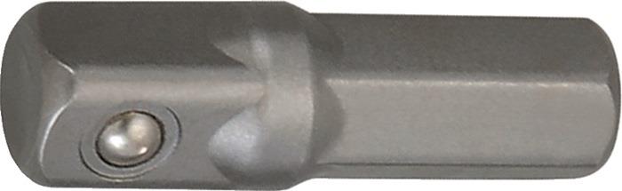 Adapter Antriebssechskant 1/4 ″ Abtriebsvierkant 1/4 ″ Länge 25 mm PROMAT
