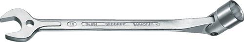Maulsteckschlüssel 534 SW 10mm Gesamt-L.179mm m.bewegl.Steckschlüsselende GEDORE