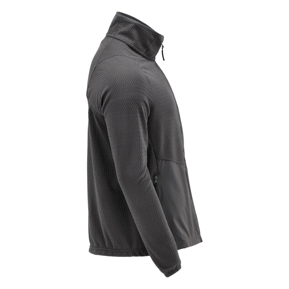 Microfleece Pullover mit Reißverschluss CUSTOMIZED Anthrazitgrau 4XL
