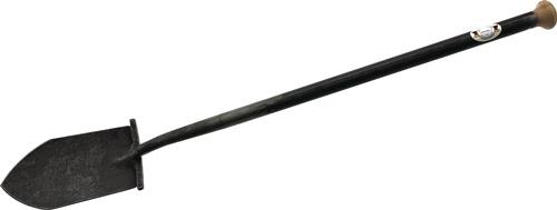 Kraftspaten 275x160mm spitz Stahlrohr-Knopf-Stiel u.Holzknauf KRUMPHOLZ