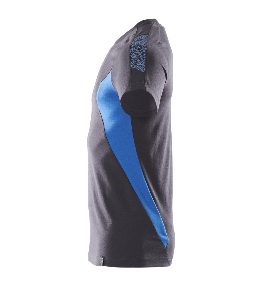 T-Shirt ACCELERATE Schwarzblau/Azurblau M  ONE