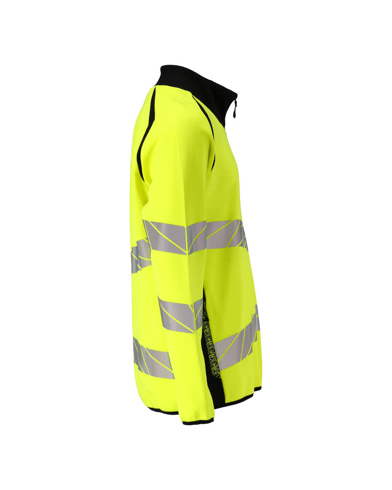 Sweatshirt mit Reißverschluss ACCELERATE SAFE Hi-vis Gelb/Schwarz 4XL
