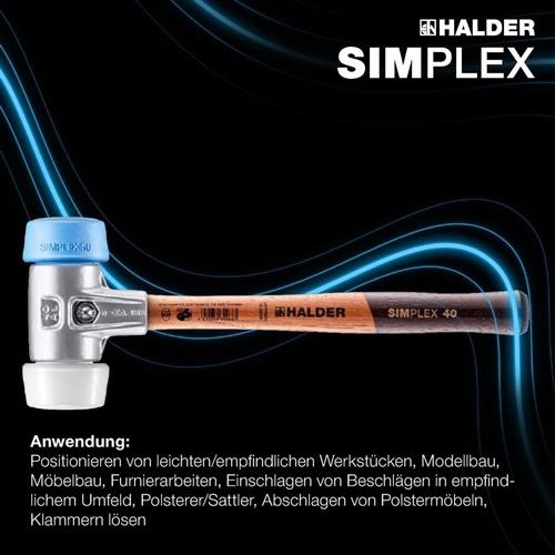 Schonhammer SIMPLEX L.330mm Kopf-D.50mm weich/mittelhart HO
