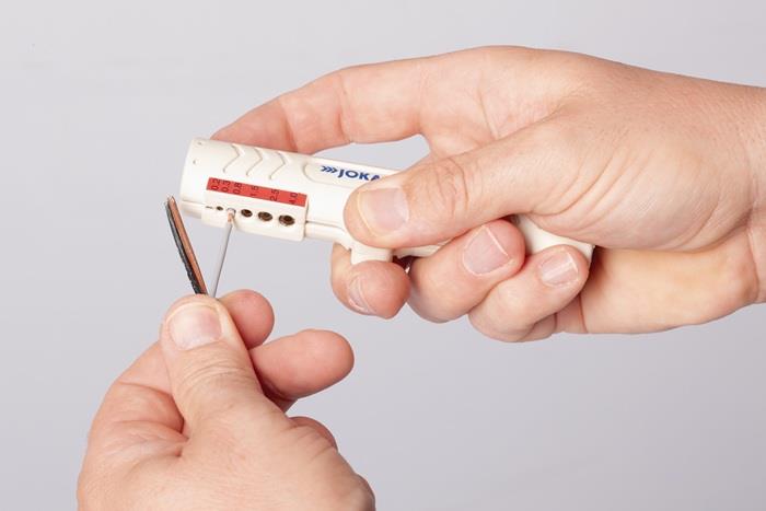 Abmantelungswerkzeug PC-Strip Gesamtlänge 124 mm Arbeitsbereich Ø 5 - 13 mm 0,2 - 4 (Litze) mm² JOKARI