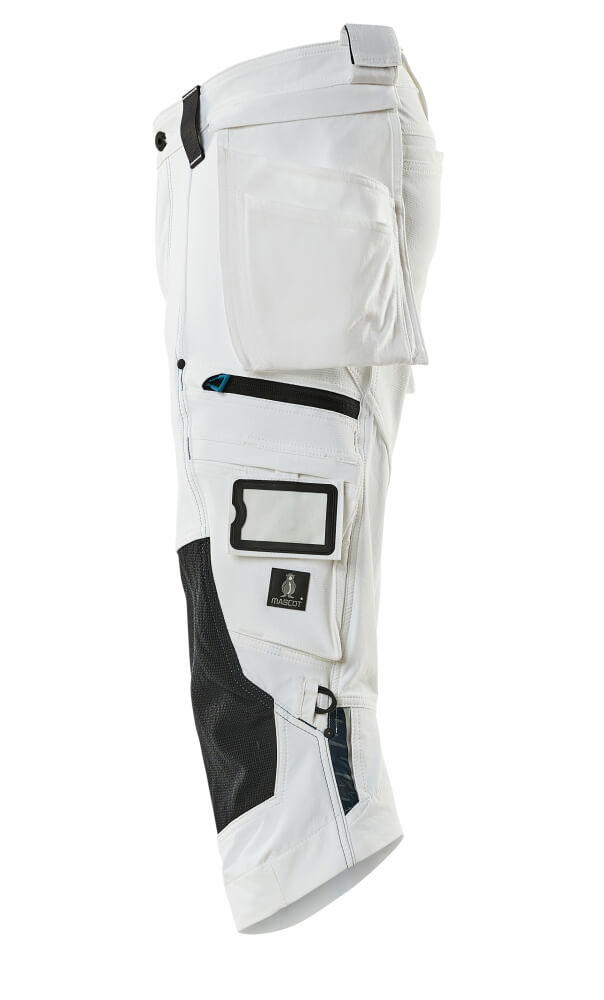 Dreiviertel-Hose mit Hängetaschen ADVANCED Weiß C42