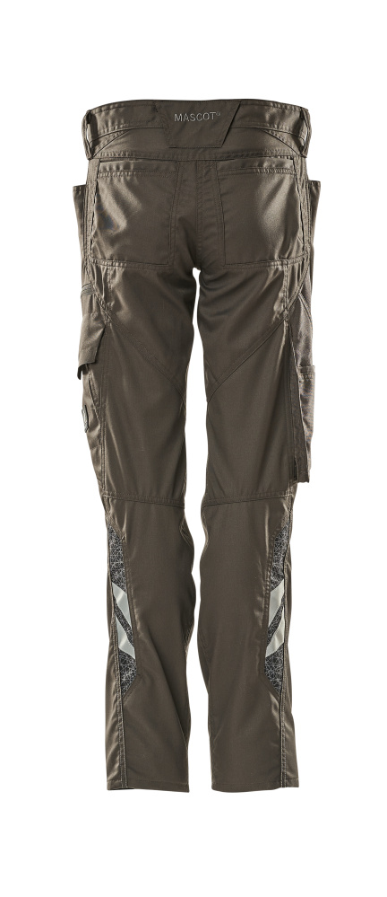 Damen-Passform PEARL Hose mit Schenkeltasche ACCELERATE Dunkelanthrazit 82C40