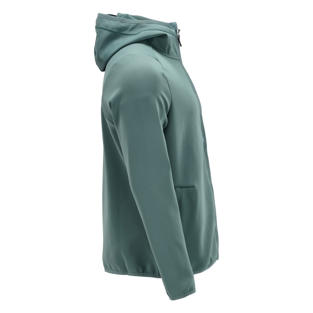 Fleecejacke mit Kapuze CUSTOMIZED Hell Waldgrün S