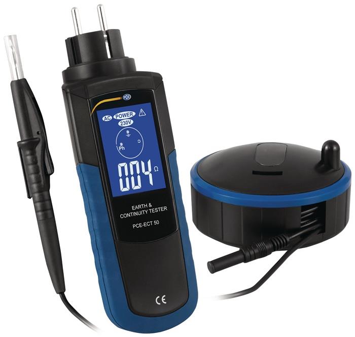 Erdungsmessgerät PCE-ECT 50 Durchgangsprüfung/Erdwiderstandsmessung PCE INSTRUMENTS