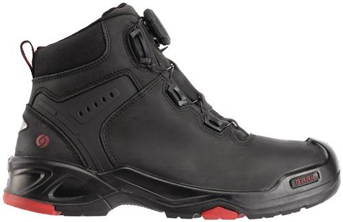Sicherheitsstiefel Braxton Gr.40 schwarz/rot Leder S3 SRC HRO EN20345 BAAK