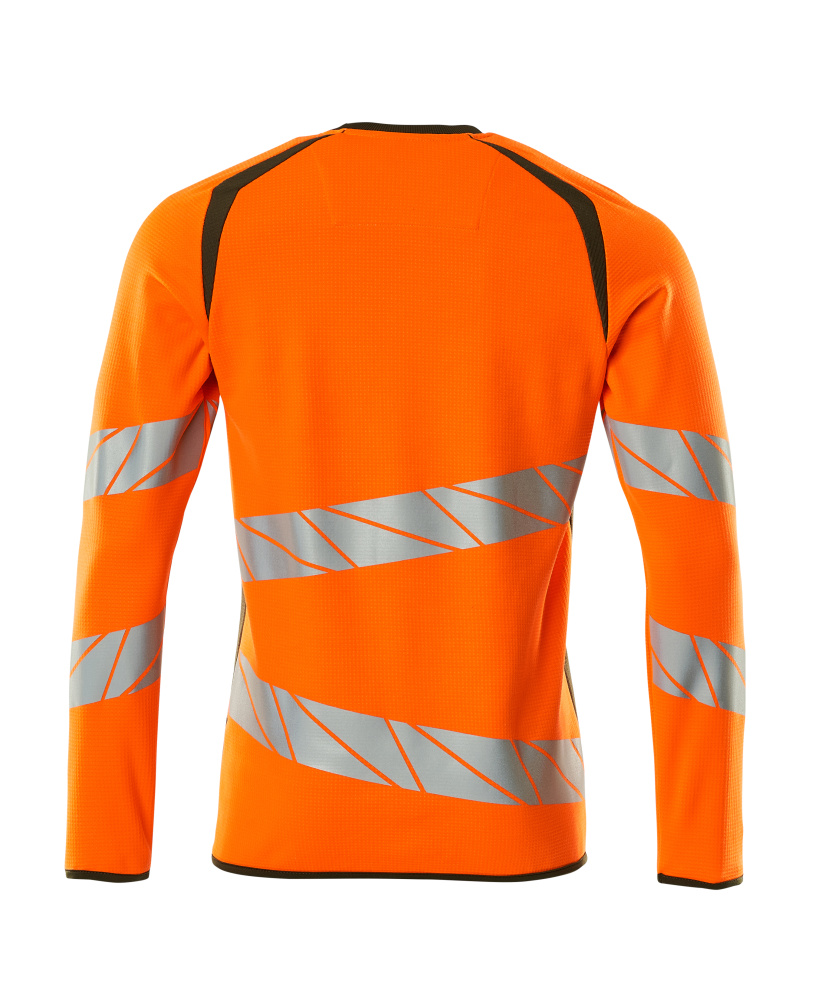 Sweatshirt ACCELERATE SAFE Hi-vis Orange/Moosgrün XL ONE