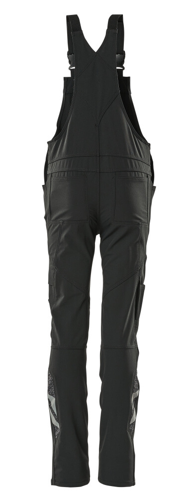 Latzhose für Kinder ACCELERATE Schwarz 128