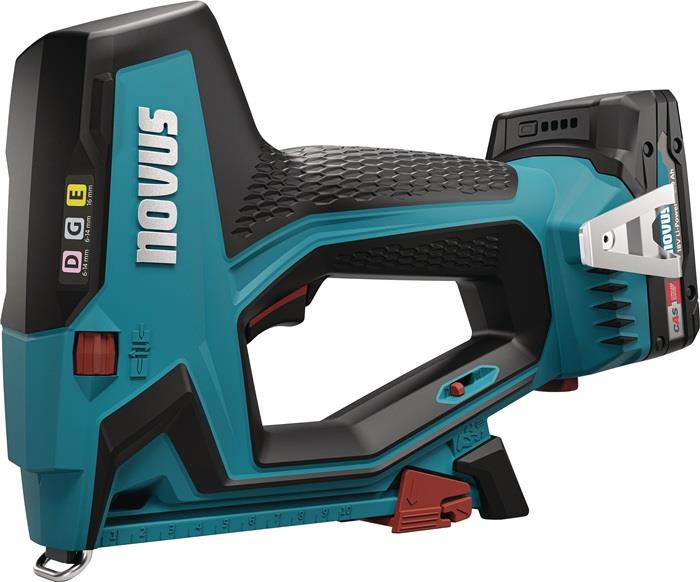Akku-Tacker J-551 solo 18 V D 53 F / G 11 E 16 Klammerlänge 6-14 mm Nagellänge 16 mm NOVUS