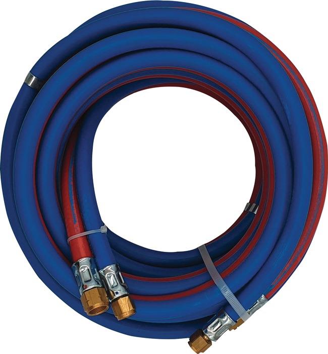 Autogenzwillingsschlauch Wandstärke 5 / 3,5 mm blau / rot 10 m