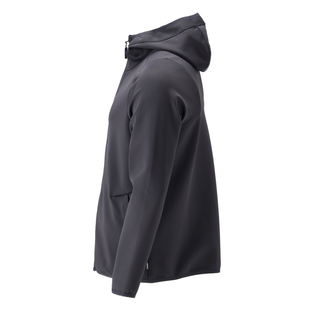 Fleecejacke mit Kapuze CUSTOMIZED Schwarzblau S