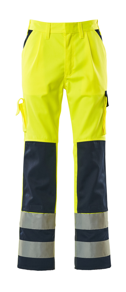 Hose mit Knietaschen SAFE COMPETE Hi-vis Gelb/Marine 76C50