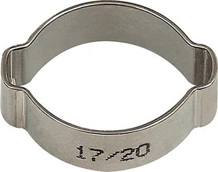 Schlauchklemme 2-Ohr VA 1.4301 (W4) Spannber.11-13mm 50St./Beutel RIEGLER