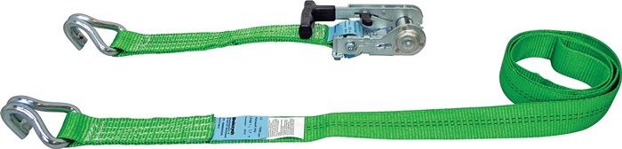 Zurrgurt DIN EN 12195 2 mit DoRapid Druckratsche + Profilhaken LC U 2000 daN 4 m