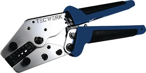 Aderendhülsencrimpzange Gesamt-L.205mm 0,5-6 (AWG 24-10)mm² Ku.-Hülle TECWERK