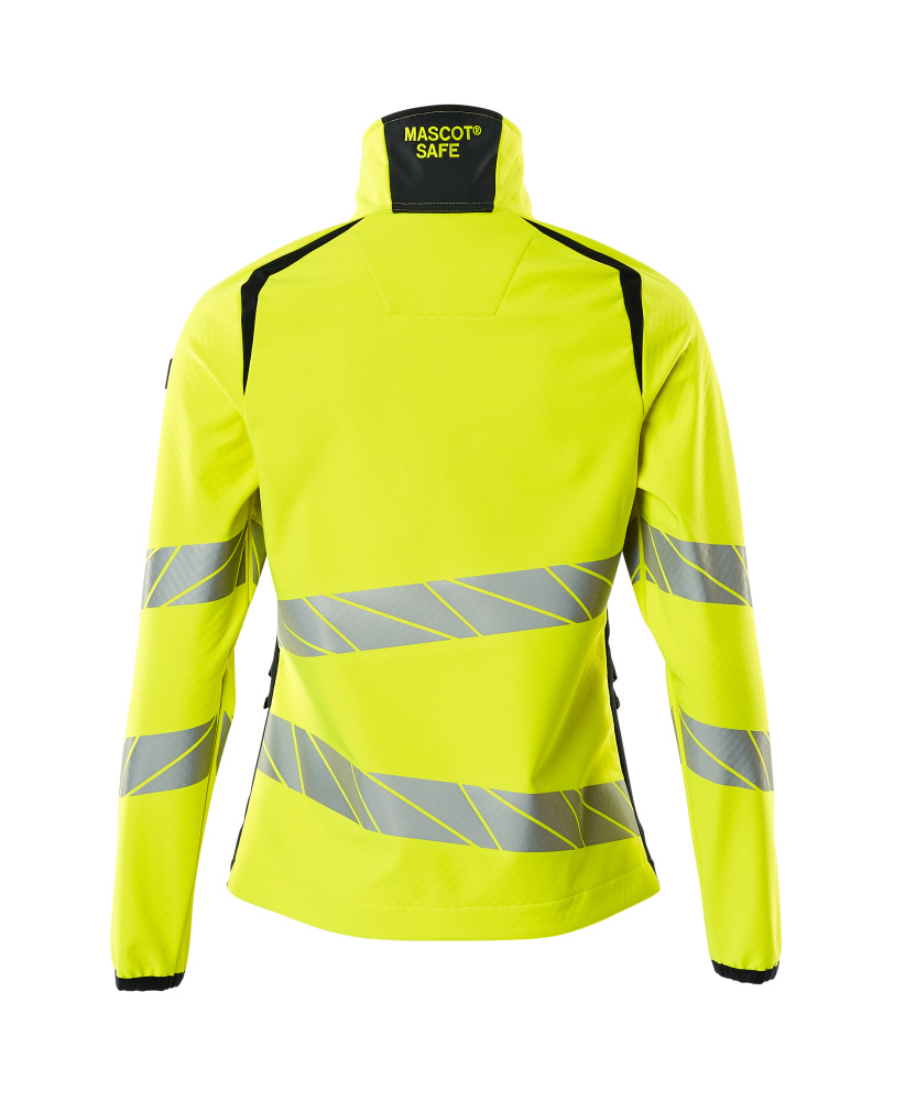 Damen-Passform Softshelljacke ACCELERATE SAFE Hi-vis Gelb/Schwarzblau 5XL