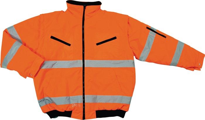 Warnschutz Pilotenjacke orange L