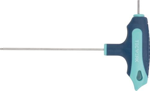 Stiftschlüssel m.Quergr.SW 10mm Klingen-L.200mm m.Seitenabtr.u.Kugelk.TECWERK