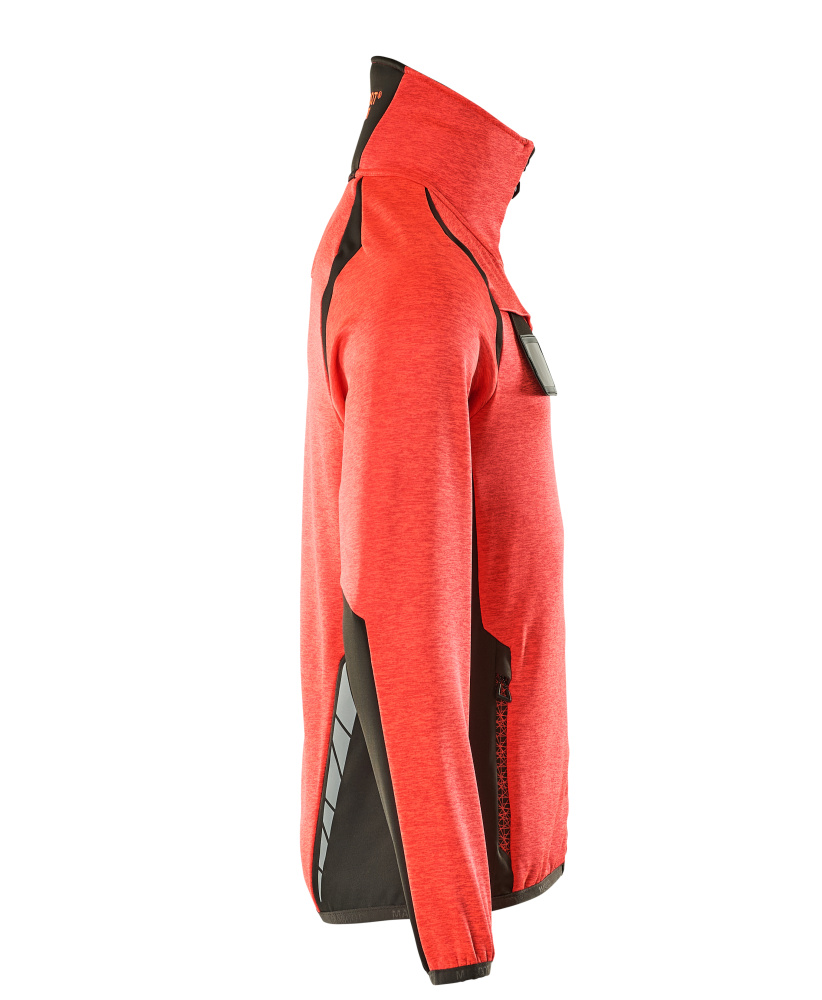 Fleecejacke ACCELERATE SAFE Hi-vis Rot/Dunkelanthrazit L