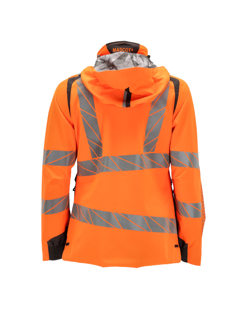 Damen-Passform Hardshelljacke ACCELERATE SAFE Hi-vis Orange/Dunkelanthrazit L