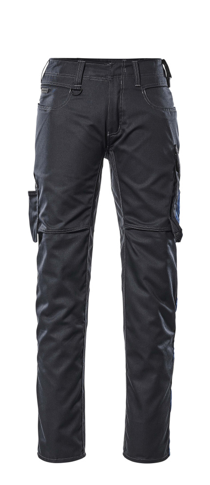 Hose mit Schenkeltaschen UNIQUE Schwarzblau/Kornblau 82C50