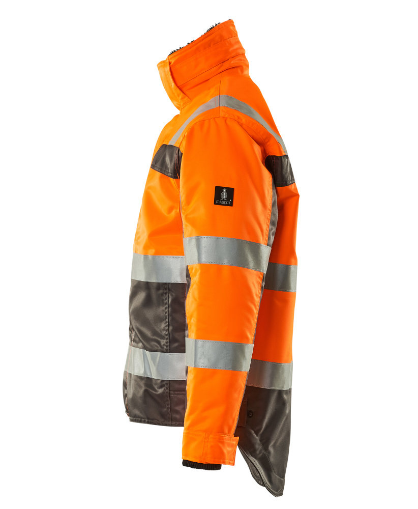 Winterjacke SAFE COMPETE Hi-vis Orange/Anthrazit 2XL