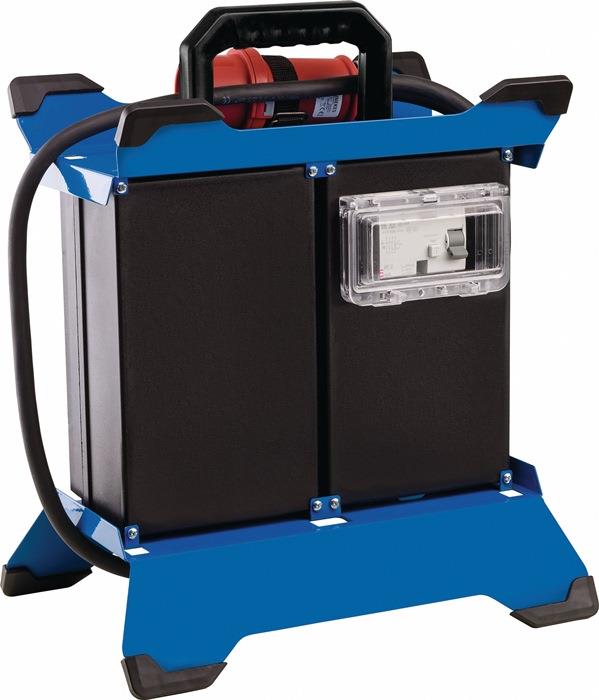 CEE Standstromverteiler CEE-Stecker 400V, 16 A, 5-polig 8xSteckdose 230V / 2xCEE 400V / 2xUSB-Ports 5V / 2,1 A / mit Phasenanzeige L1, L2, L3 1x FI 40 A, 30 mA, Typ A H07RN-F 5G2,5 3,4 m