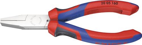 Flachzange DIN ISO 5745 Gesamt-L.160mm verchr.Comfort-Griff KNIPEX