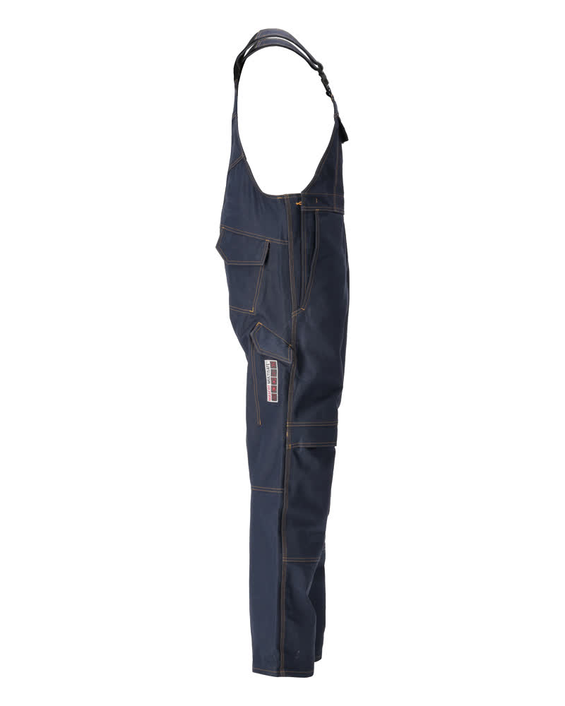 Latzhose mit Knietaschen MULTISAFE Schwarzblau 90C52