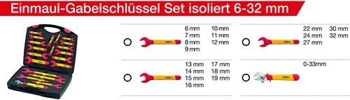 Einmaul-Gabelschlüssel-Set 5590N 21-tlg.6-32mm WIHA